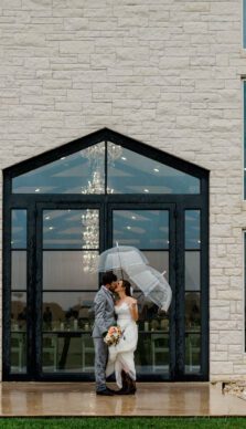 Jenna & Caleb's rainy spring Wedding at The Ranch House in Caldwell Texas with Rachel Driskell Photography