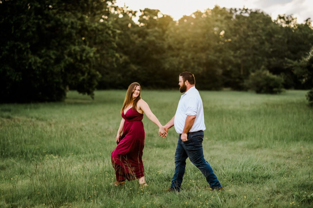 Bethany & Chris's Hensel Park Engagement Session in College Station Texas with Rachel Driskell Photography