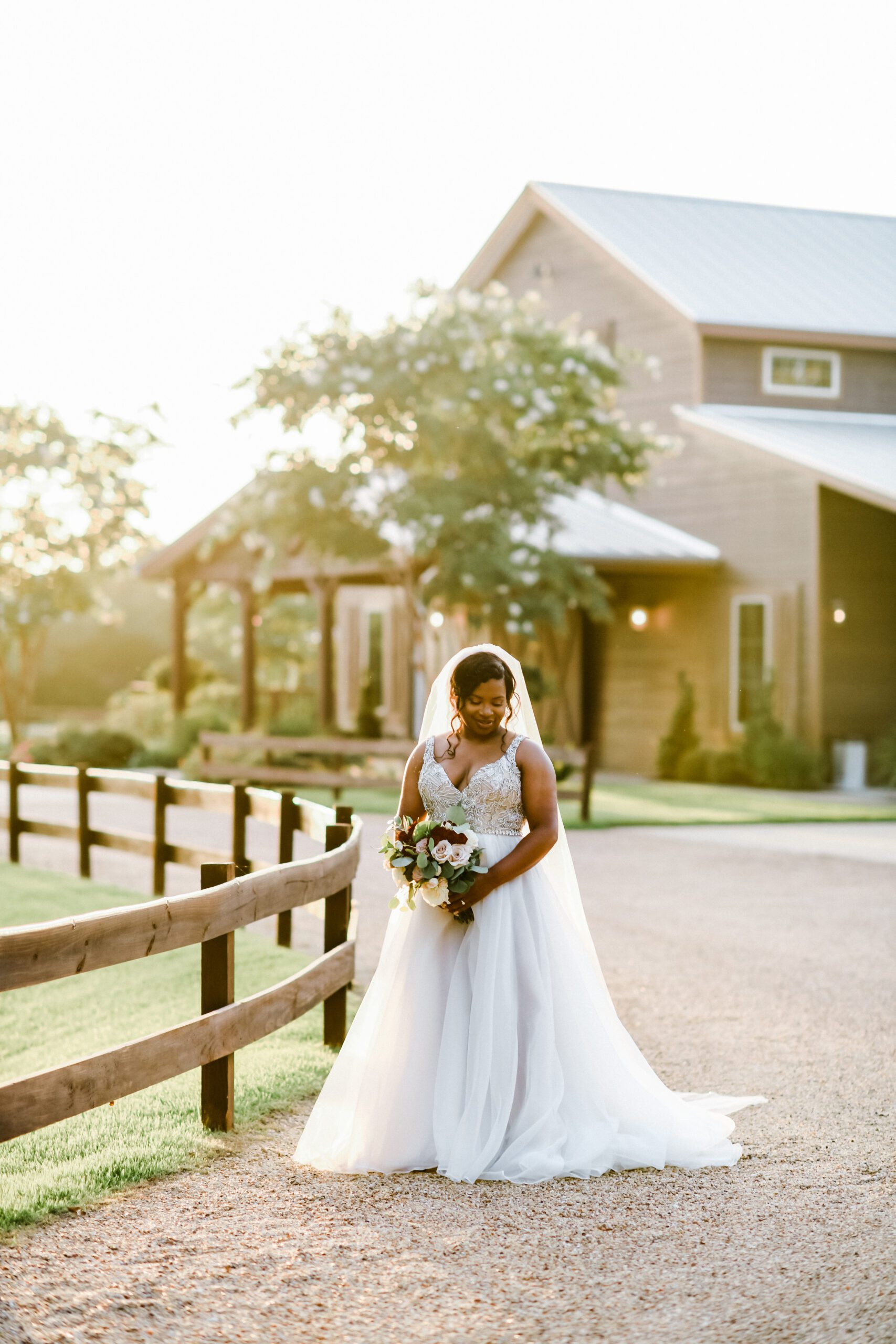 Rosalyn's beautiful summer Bridal Session at Peach Creek Ranch in College Station Texas with Rachel Driskell Photography