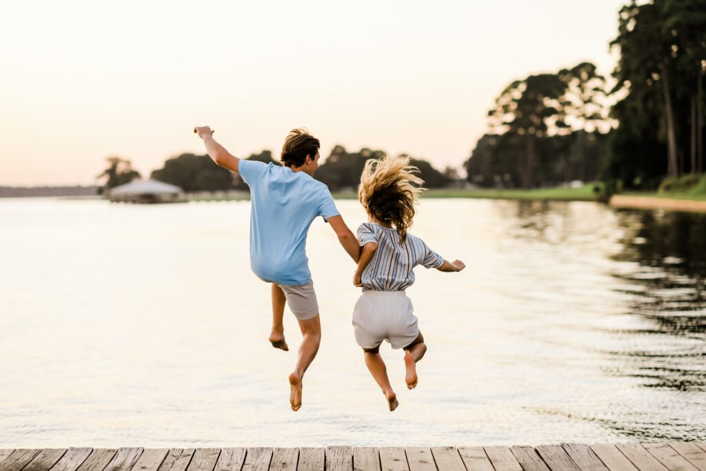 Emma & Brad's Engagement Session at Pine Cove Camp in Tyler, TX with Rachel Driskell Photography