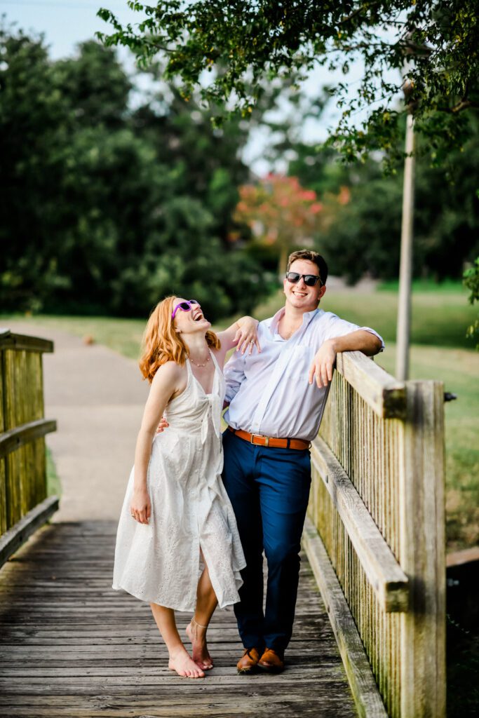 Shelby & Sam's Engagement Session at Brison Park in College Station, TX with Rachel Driskell Photography