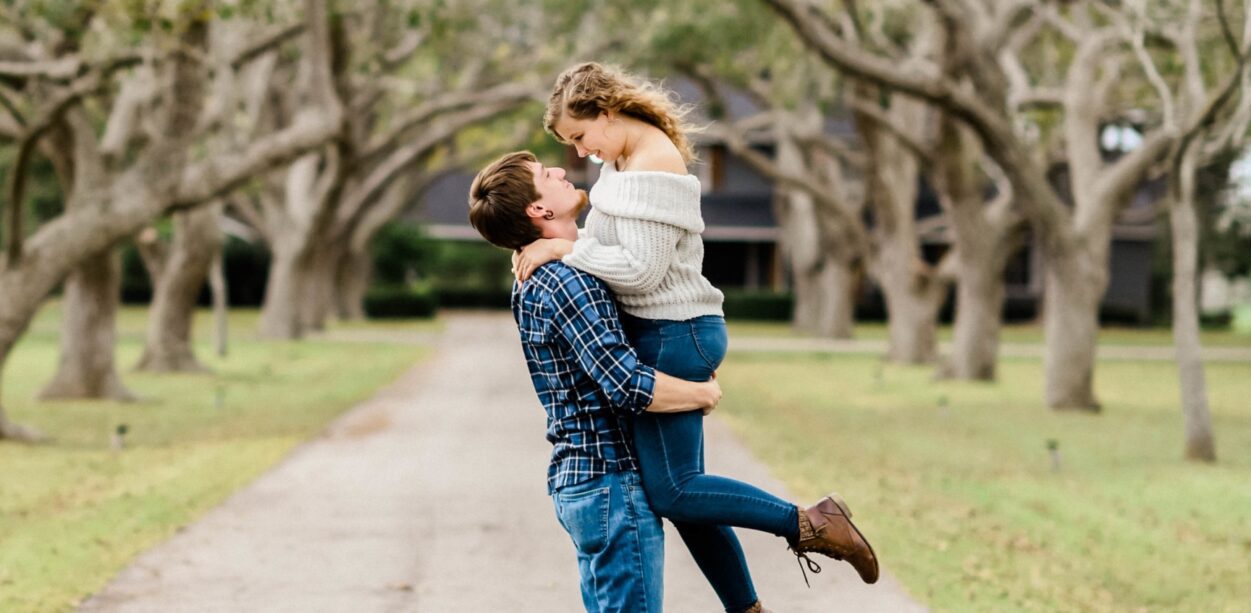 DeLanie & Dalton's Engagement Session at The Orchard at Caney Creek in Wharton, TX with Rachel Driskell Photography