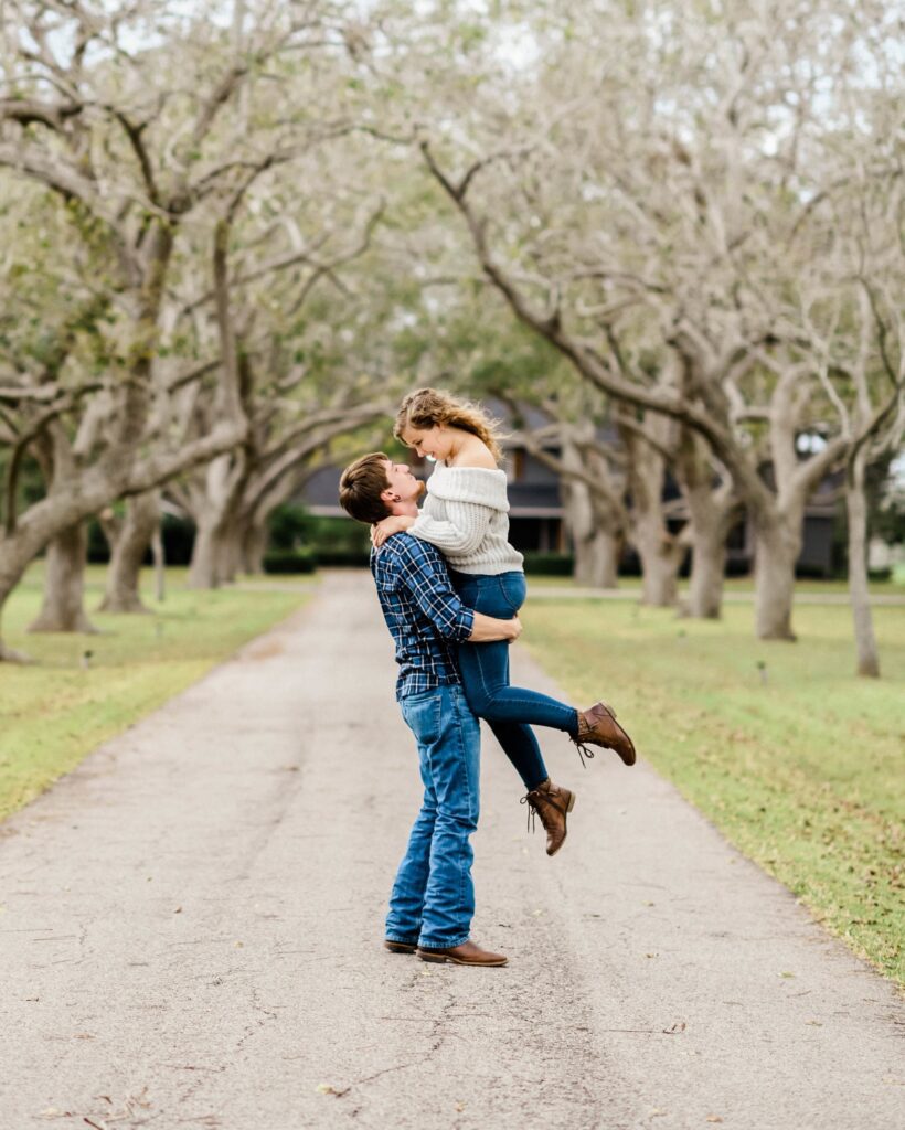 DeLanie & Dalton's Engagement Session at The Orchard at Caney Creek in Wharton, TX with Rachel Driskell Photography