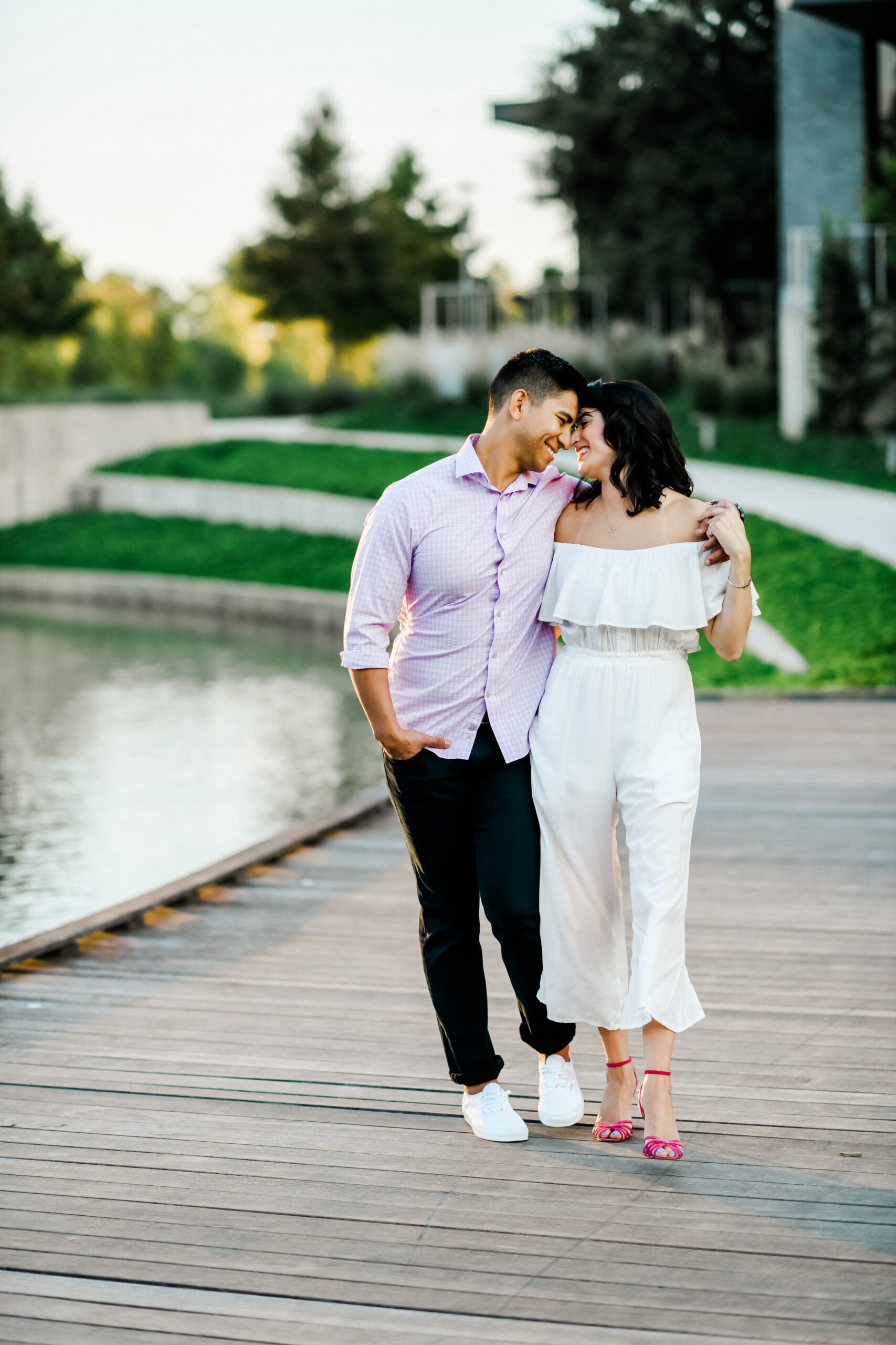 Laura and Rico's Engagement Session in The Woodlands, TX with Rachel Driskell Photography
