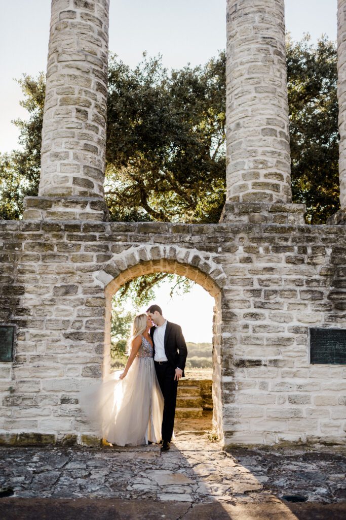 Kendall and James' Engagement Session at Old Baylor Park in Brenham, TX with Rachel Driskell Photography