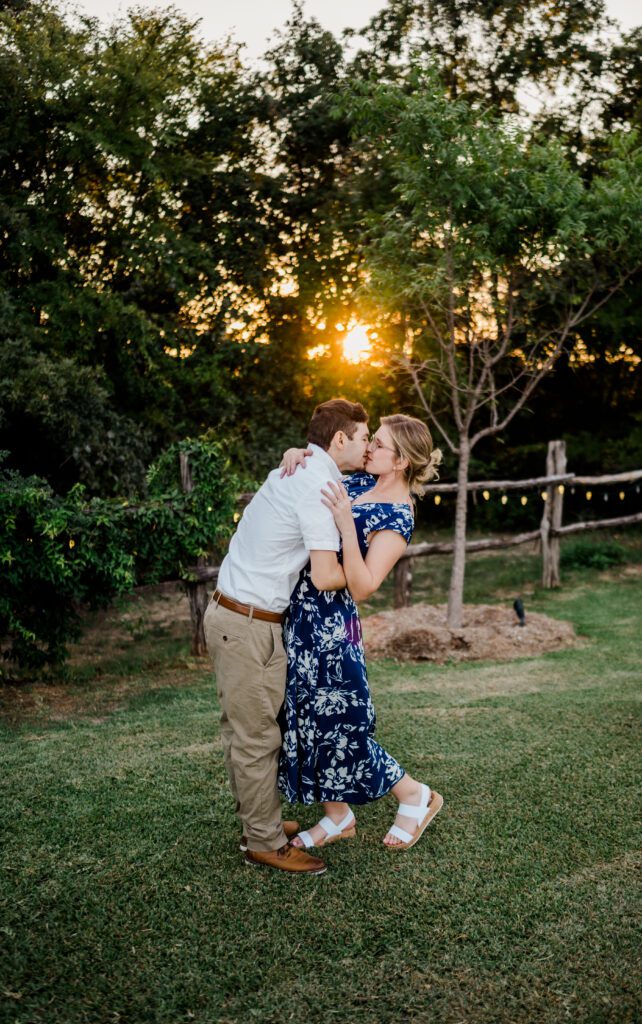 Laura & Phillips Inn at Quarry Ridge Engagement Session in Bryan Texas