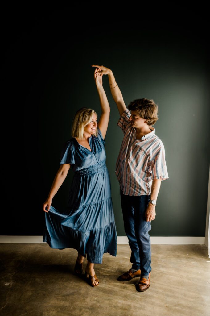 Haley and Jacob's Engagement Session at Hensel Park and the RDP Studio in College Station, TX with Rachel Driskell Photography