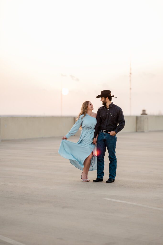 Cathrine & Storm's Engagement Session at Hensel Park in College Station, TX and Downtown Bryan, TX
