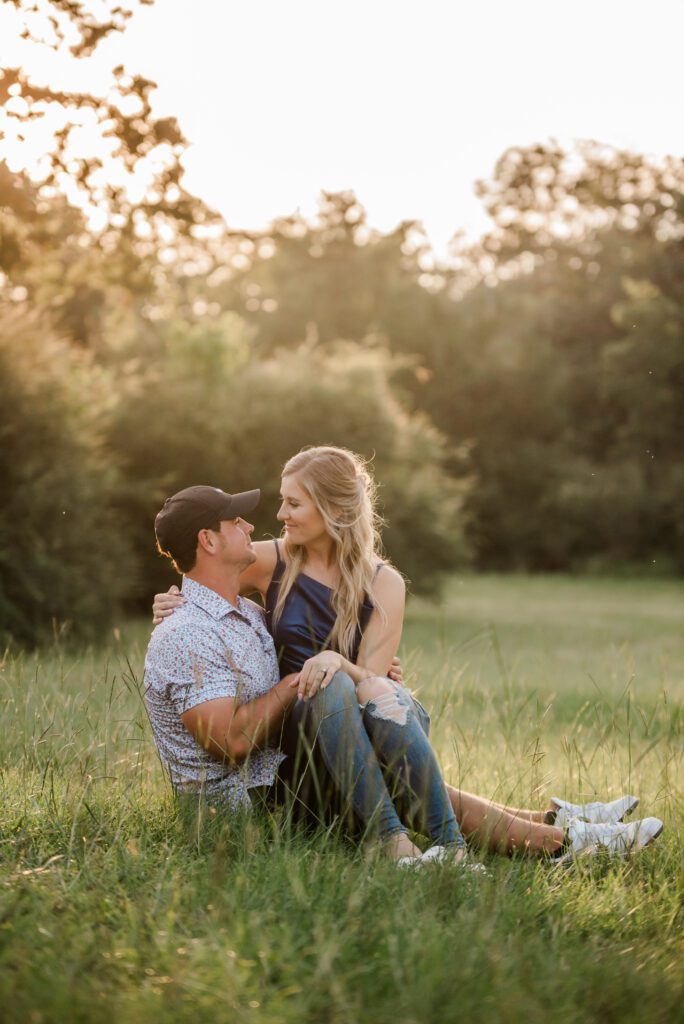 Darby and Justin's Downtown Engagement Session in Bryan, Texas with Johnathan of the RDP Team