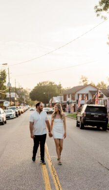 Caitlin and Cody's Old Town Engagement Session in Spring, TX with Rachel Driskell Photography