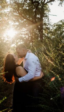 Sonia and Dawayne's Hensel Park Engagement Session in College Station, TX with Rachel Driskell Photography