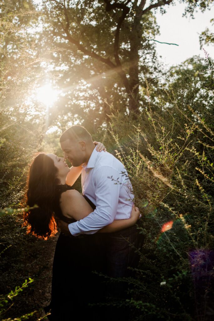 Sonia and Dawayne's Hensel Park Engagement Session in College Station, TX with Rachel Driskell Photography