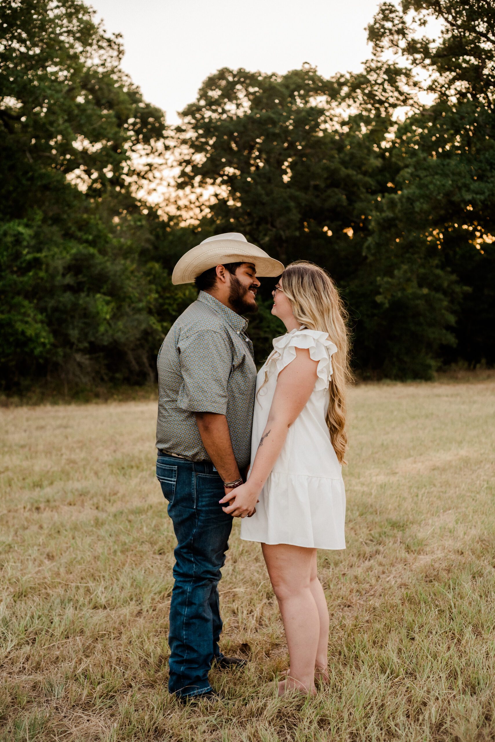 Hailey and Jesus' Engagement Session at Peach Creek Ranch in College Station, TX with Rachel Driskell Photography