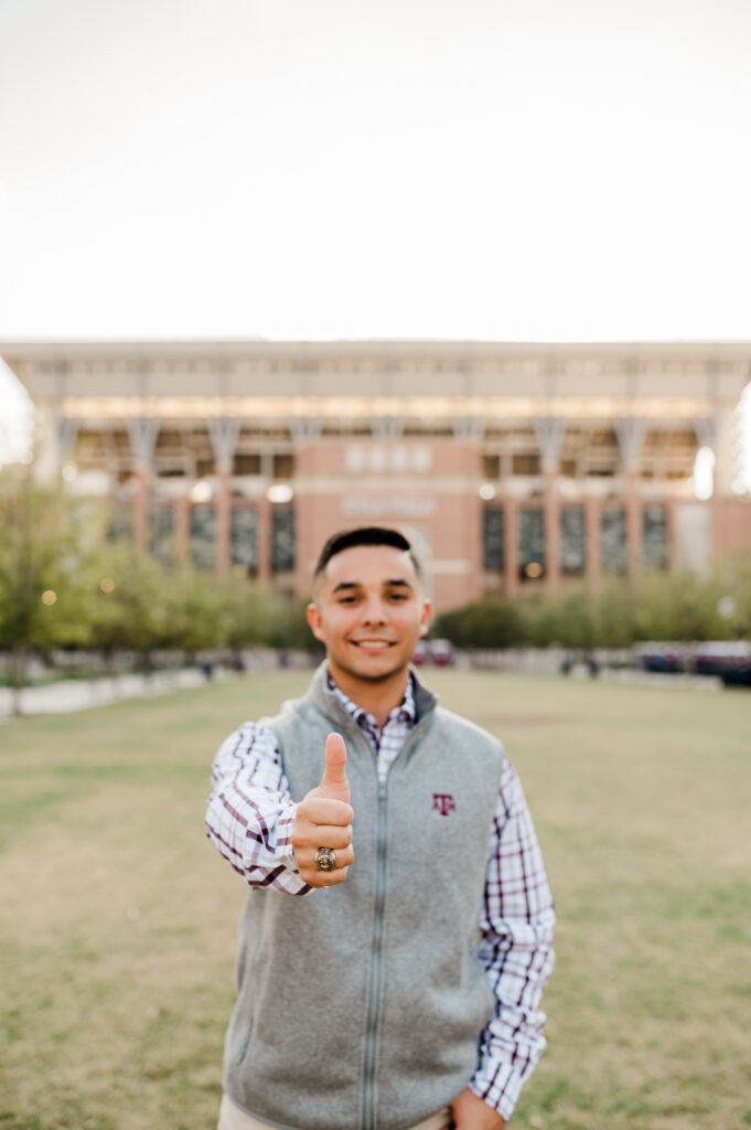 Aaron's Senior Session at Texas A&M University in College Station, TX with Rachel Driskell Photography