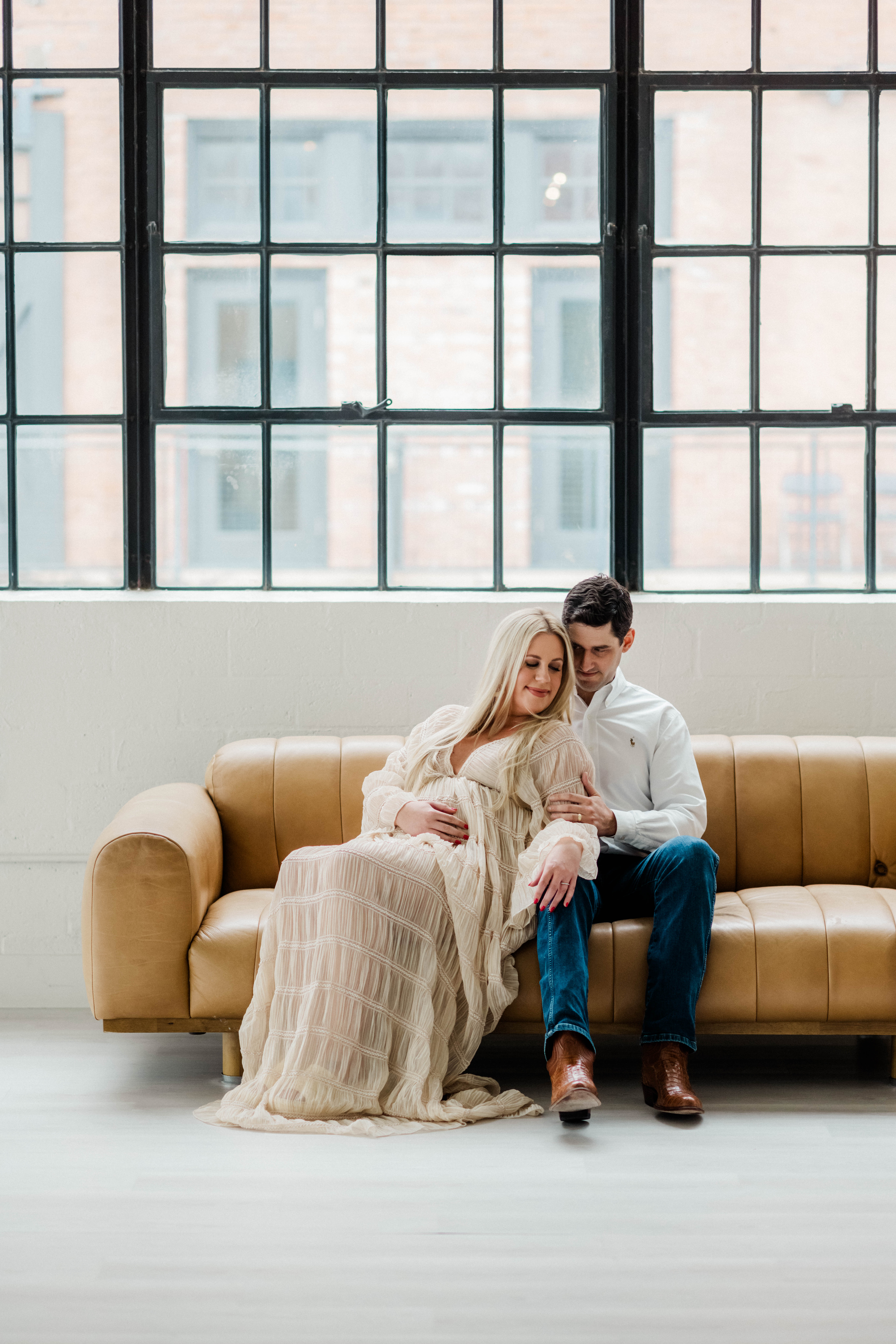 The Terry Family's Maternity Session at the Lumen Room in Houston, Texas with Rachel Driskell Photography