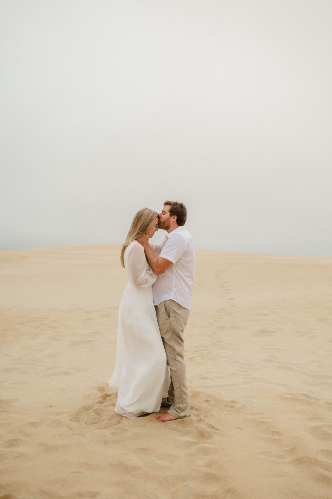 Tessa and Sean's Engagement Session in The Outer Banks, North Carolina with Rachel Driskell Photography